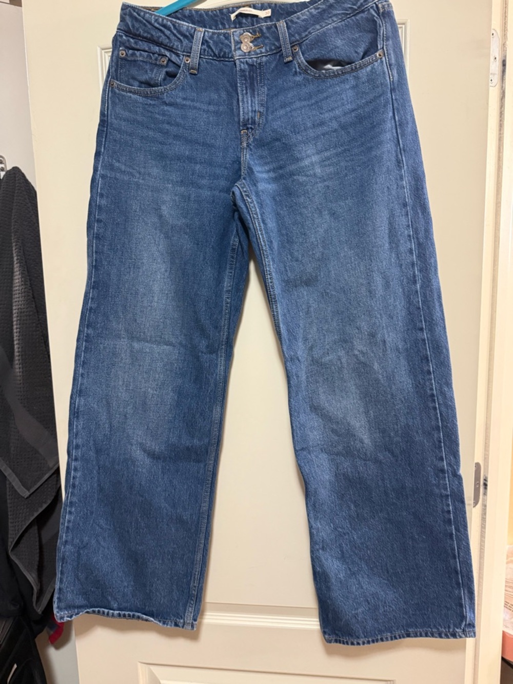 Levi's Women's Wide Flare Jeans in Medium Blue Denim